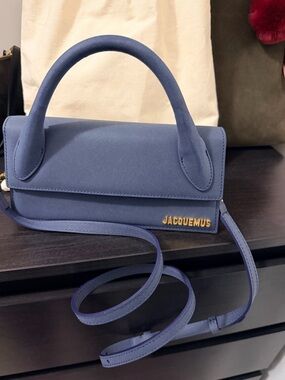 Jacquemus Blue Le Chiquito Mini Top-Handle Shoulder Bag